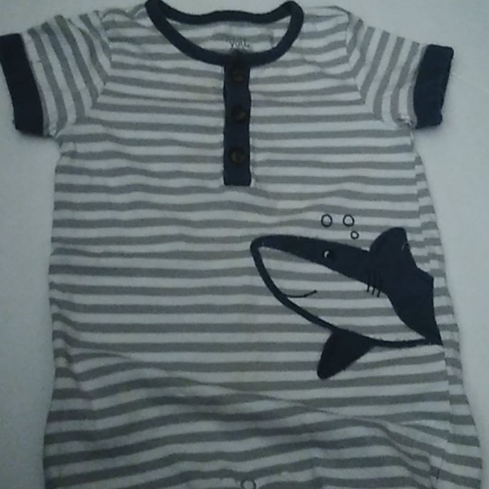 3/$15 Just for you boy's shark onesie